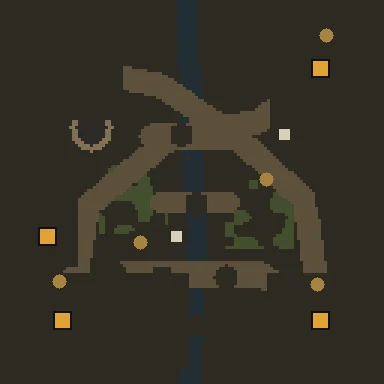 Tactical map of Twin Outposts